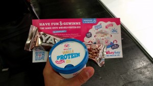 FIBO 2016 Wheyhey Vanille Protein Eis