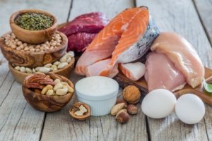 Proteine - Fisch Fleisch und Eier
