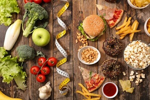 Wie nehme ich schnell ab - gesunde Ernaehrung gegen Fast Food